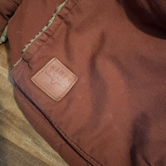 Kimes Ranch Sherpa Lined Canvas Jacket XL Rust Brown Western Workwear Coat - Picture 4 of 10